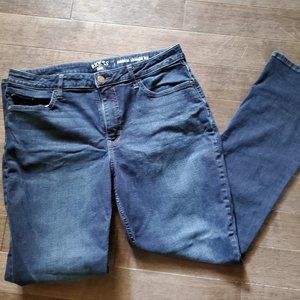 Dark Blue Straight Leg Jeans